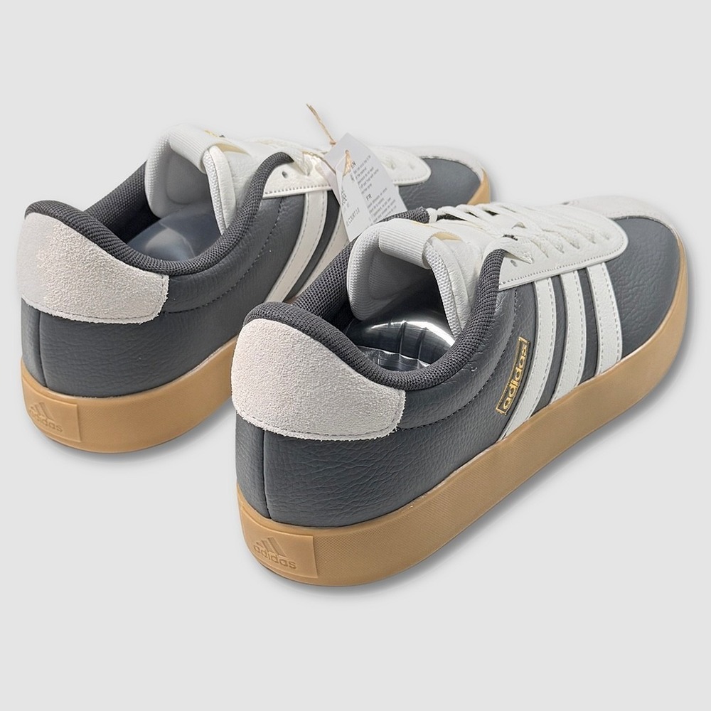 Adidas VL Court 3.0 Shoes / Sneakers - NEW Mens 12 Carbon - #49112-CL3 - Picture 3 of 5